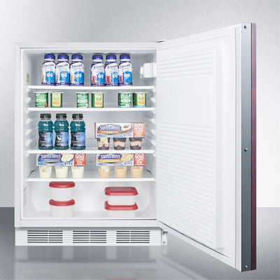 Summit Appliance 32.25 x 23.63 x 23.5 in. ADA Compliant Built-In Undercounter All-Refrigerator, White Cabinet