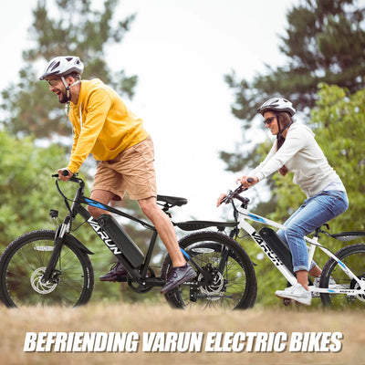 VARUN Electric Bike for Adults, 350W 20MPH Commuter Ebike with 36V Removable Battery, 24'' Electric Mountain Bike with Front Fork Suspension and Dual Disc Brakes