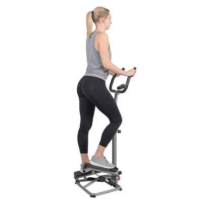 Sunny Health & Fitness Twist Stair Stepper Machine with Handlebar – SF-S020027