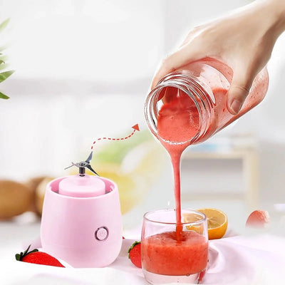 Juicer Glass Portable Smoothie Fruit Blender Mixer Juice Extractor Juicer Machine Manual Food Processor Exprimidor