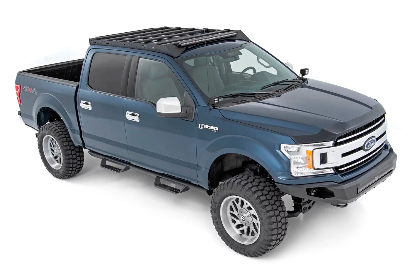 Rough Country Roof Rack System w/40" Front & Rear LED for 15-18 F-150 - 51022 Fits select: 2015-2016,2017-2018 FORD F150