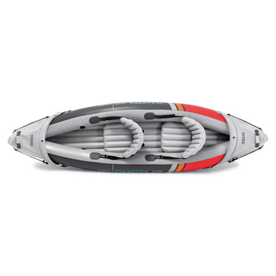 Open Box Intex Dakota K2 2 Person Vinyl Inflatable Kayak with Oars and Pump