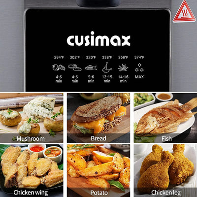 CUSIMAX 2.6QT Deep Fryer, Stainless Steel, Electric, New, Model CMDF-02