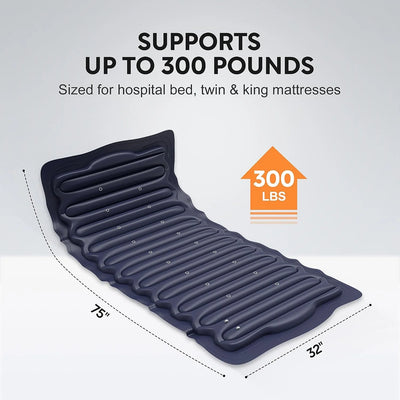 Alternating Air Pressure Mattress with Micro-Ventilation Holes, Bed Sore Pads, Electric Quiet Pump System, Sleep Mode, Air Mattress for Hospital