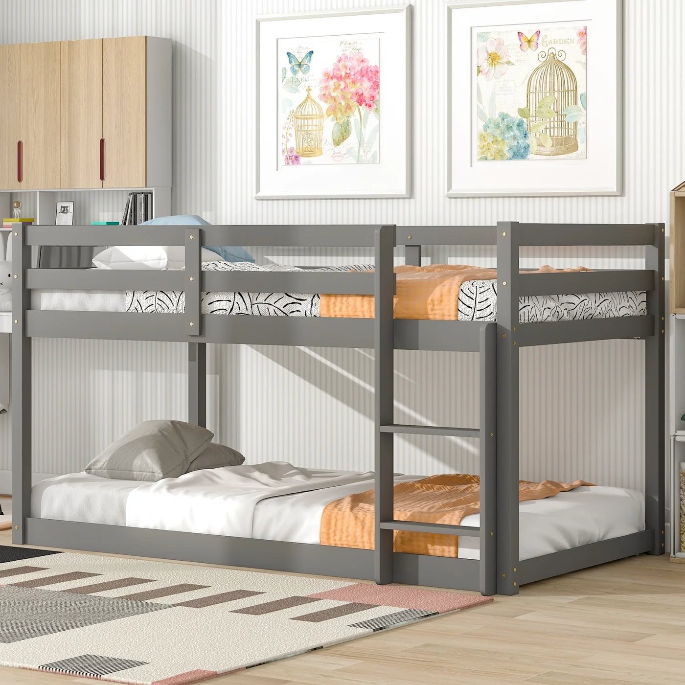 Stylish Grey Loft Twin Bed - Perfect Addition to Your Modern Bedroom Decor - Cozy and Contemporary Sleeping Solution - Ideal for Small Spaces and Shared Rooms