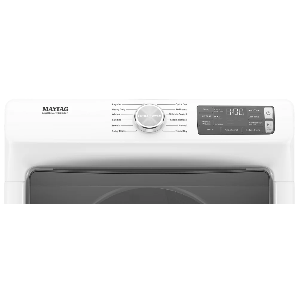 Maytag Med6630h 27" Wide 7.3 Cu Ft. Energy Star Rated Electric Dryer - White