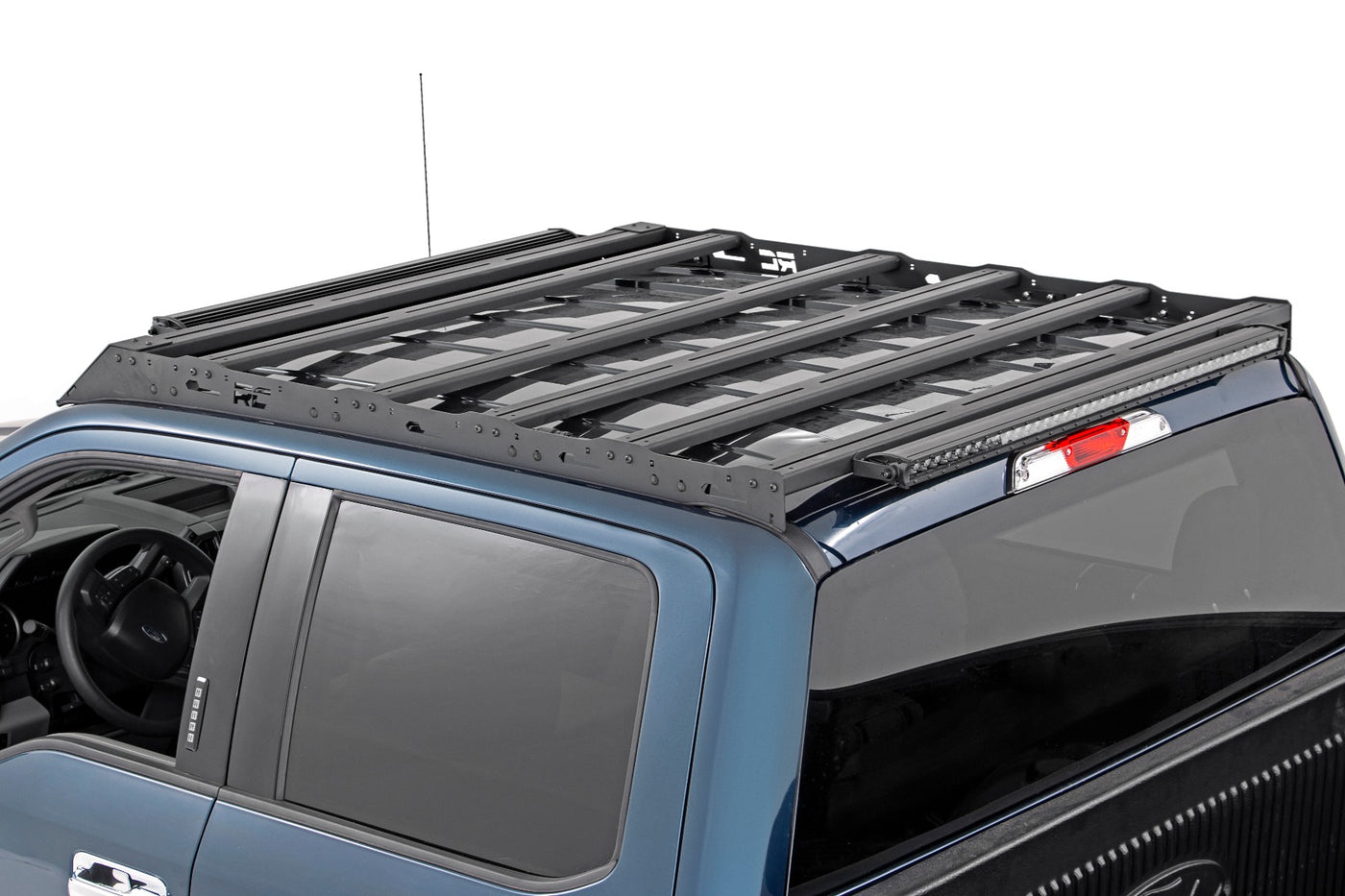 Rough Country Roof Rack System w/40" Front & Rear LED for 15-18 F-150 - 51022 Fits select: 2015-2016,2017-2018 FORD F150