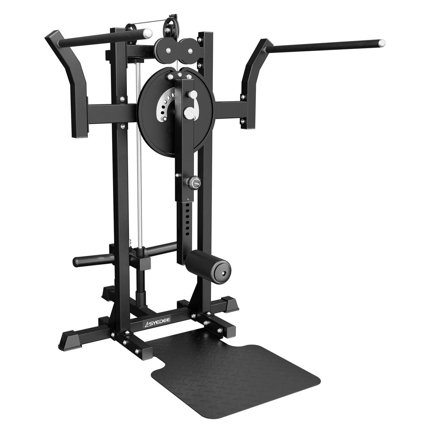 Syedee Leg Raise Machine, Adjustable Standing Hip Training Machine with 9 Height Setting,450lbs Capacity Plate Loaded for Hip Training and Home Gym Exercises