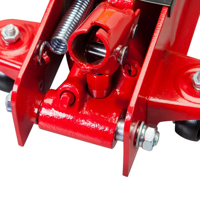 Big Red 2.5 Ton Hydraulic Low Profile Trolley Floor Jack with Dual Piston Quick Lift Pump,Red, W8255