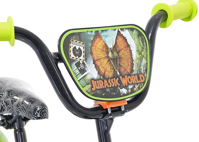 Jurassic World™ 12-inch Raptor Boy's Bicycle with Training Wheel, Green and Orange