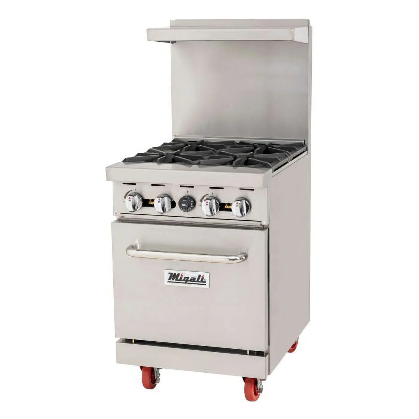 24" Wide, 4 Burner Natural Gas Range