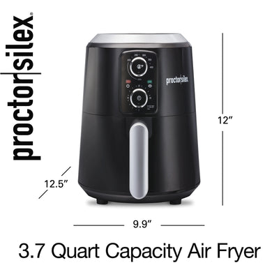 Proctor Silex Air Fryer, 3.7 Quart Capacity, Black, 35056