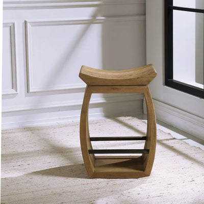 25 inch Modern Wood Counter Stool Bailey Street Home 208-Bel-4361902