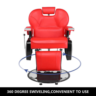 OmySalon Reclining Hydraulic Barber Chair for Hair Stylist, Professional Salon Chair Heavy Duty with Adjustable Headrest, All Purpose Styling Hairdressing Equipment