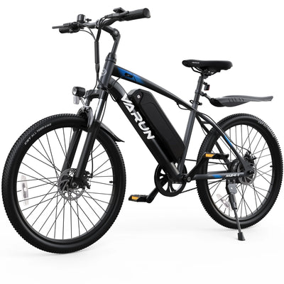 VARUN Electric Bike for Adults, 350W 20MPH Commuter Ebike with 36V Removable Battery, 24'' Electric Mountain Bike with Front Fork Suspension and Dual Disc Brakes