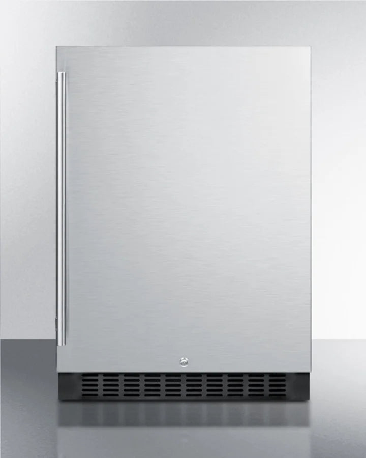 24" Wide Built-In All-Refrigerator, Stainless Steel Cabinet