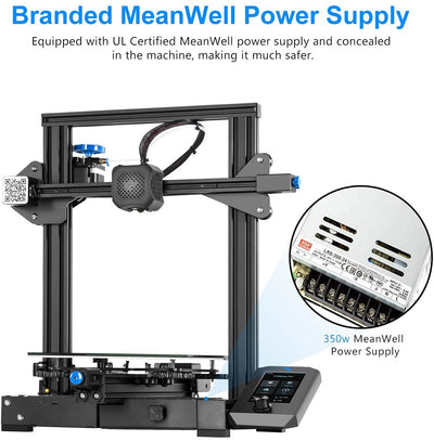 Creality Ender 3 V2 3D Printers, Official Upgraded FDM 3D Printer, Build Size 220x220x250mm