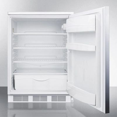 Summit Appliance 33.5 x 23.63 x 23.5 in. Built-In Undercounter All-Refrigerator, White Cabinet