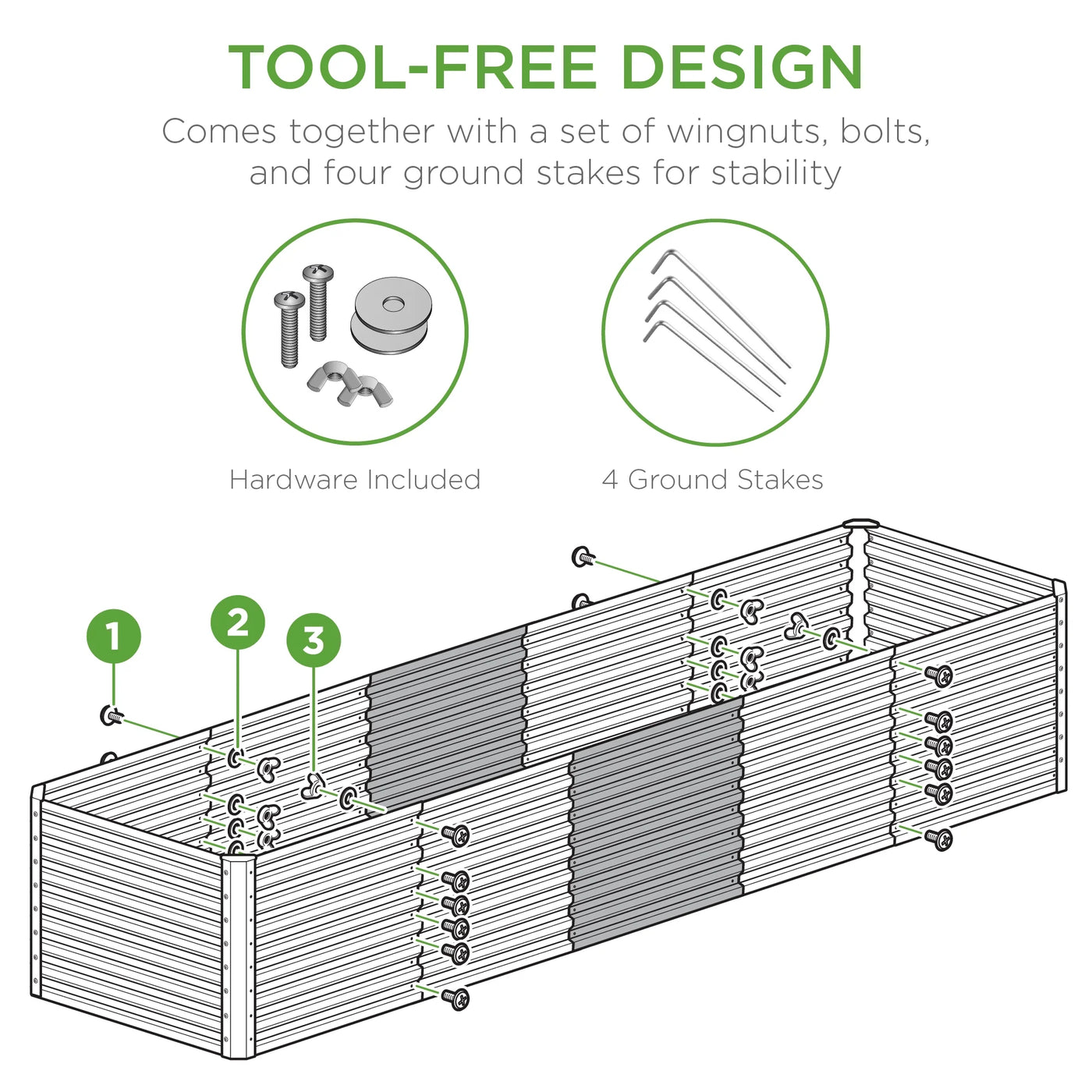 Best Choice Products 8x2x2ft Outdoor Metal Raised Garden Bed, Planter Box for Vegetables, Flowers, Herbs - Taupe