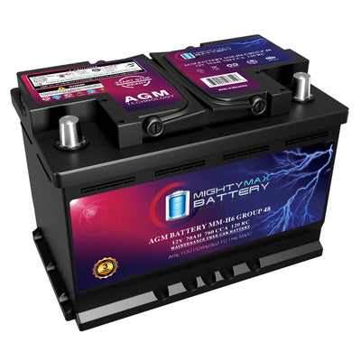 MM-H6 Group 48 12V 70AH 120RC 760CCA Replacement Battery Compatible with Chevrolet Silverado 1500 1/2 Ton 07-13