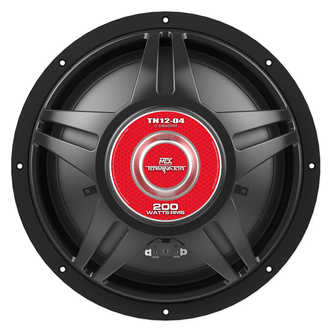 MTX Terminator TN12-04 12” 400 Watt Car Audio Subwoofer+Vented Sub Box Enclosure