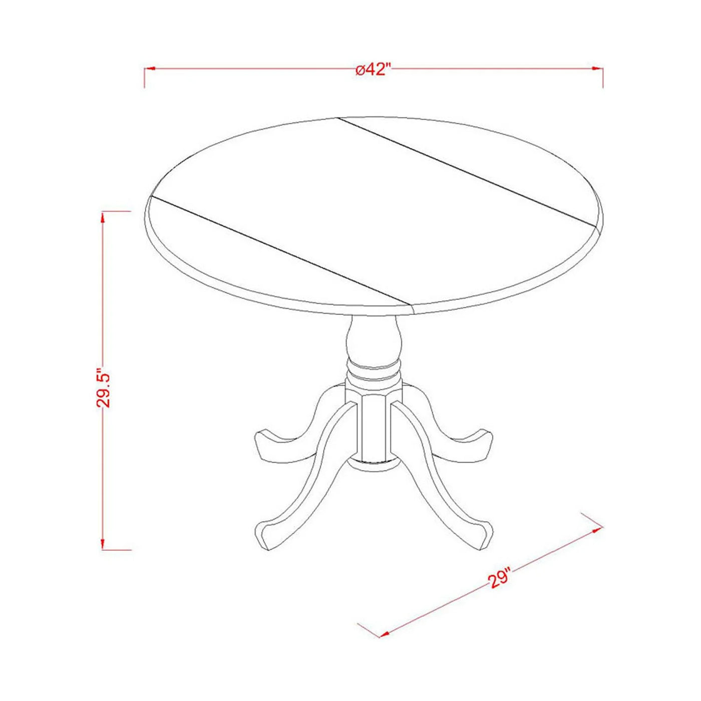 HomeStock Rustic Retreat 3-Pc Wood Dining Table Set Included A Round Kitchen Table & 2 Parsons Chairs, Smoke Color Linen Fabric Parson Chairs Seat With Rubber Wood Legs, Linen White Finish