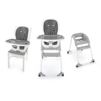 Ingenuity SmartClean Trio Elite 3-in-1 Convertible High Chair, Toddler Chair, and Booster Seat, For Ages 6 Months and Up, Unisex - Slate