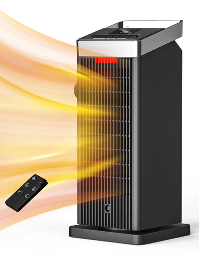 ALROCKET 1500W Ceramic Heater 90'' Oscillating with Thermostat and Remote Control