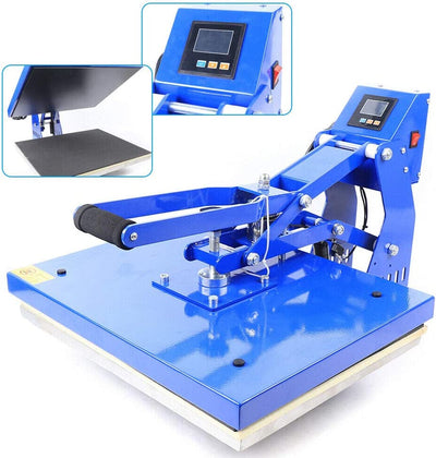 FETCOI 16x20" Auto Open CLAM T-shirt Heat Press Hot Stamping Machine Horizontal Version