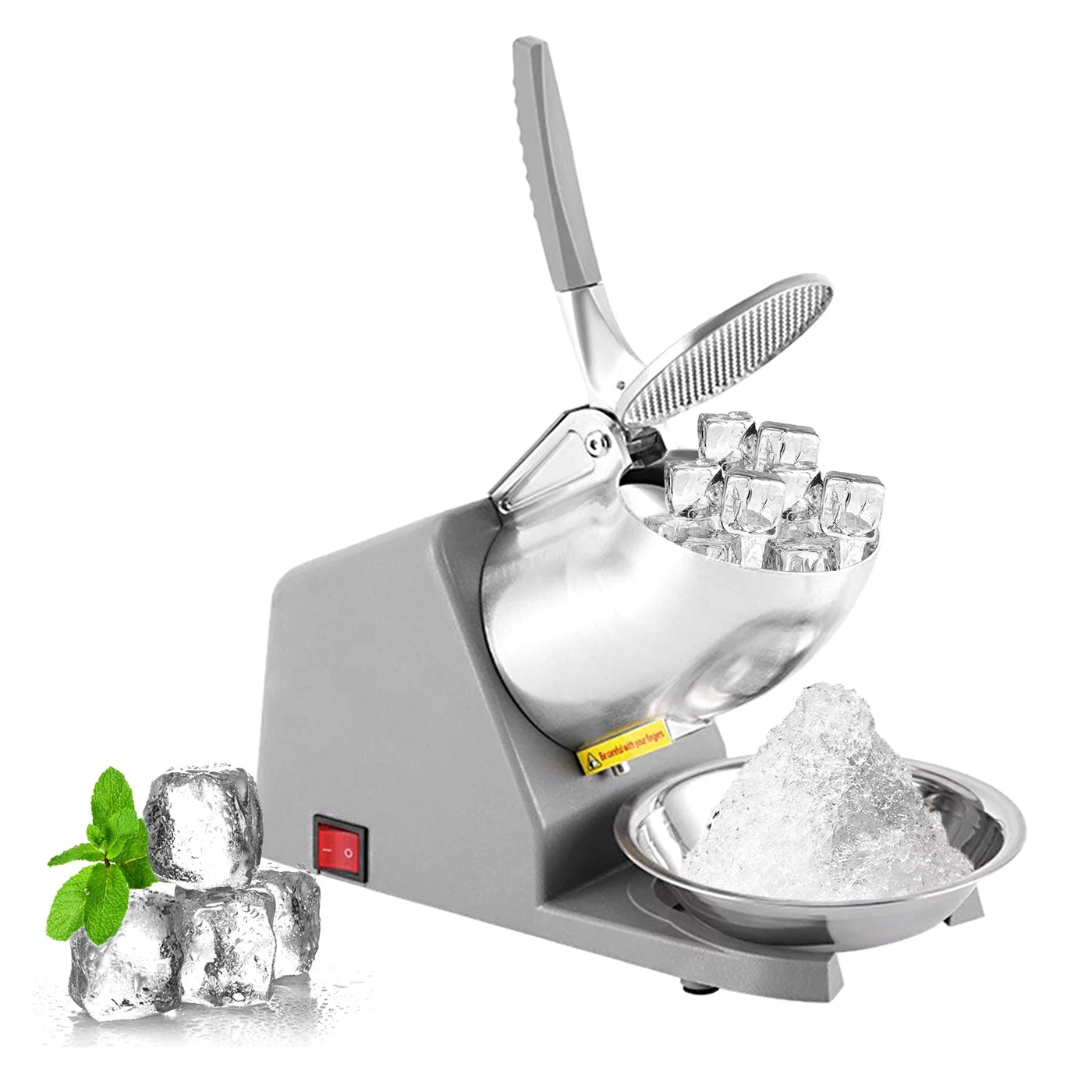 Apexeon Electric Shaved Ice Machine, Countertop Ice Maker with Stainless Steel , Sleek and Modern Design, Ideal for Home and Office Use