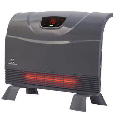 Heat Storm Phoenix 1500 Watt Infrared Floor to Wall Heater Gray