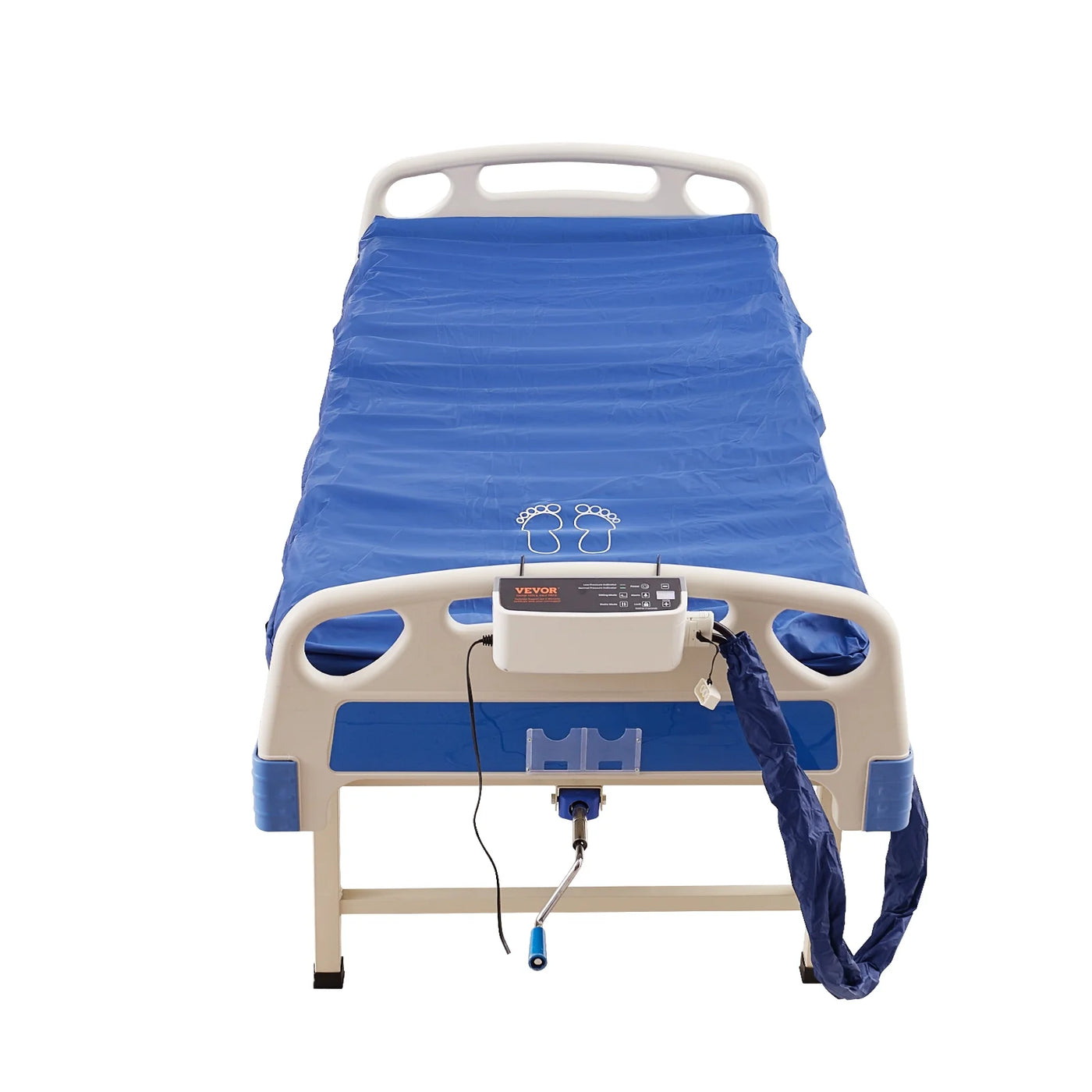 SKYSHALO Alternating Pressure Mattress, Dual-Layer Low Air Loss Hospital Replacement Mattress, Medical Bed Topper for Pressure Ulcers and Bed Sores - Variable, Inflatable Pressure Pump System