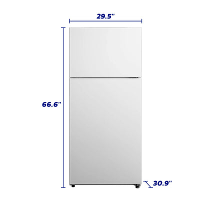 Element Electronics 18.0 cu. ft. Top Freezer Refrigerator - White, ENERGY STAR (ERT18CSCW)