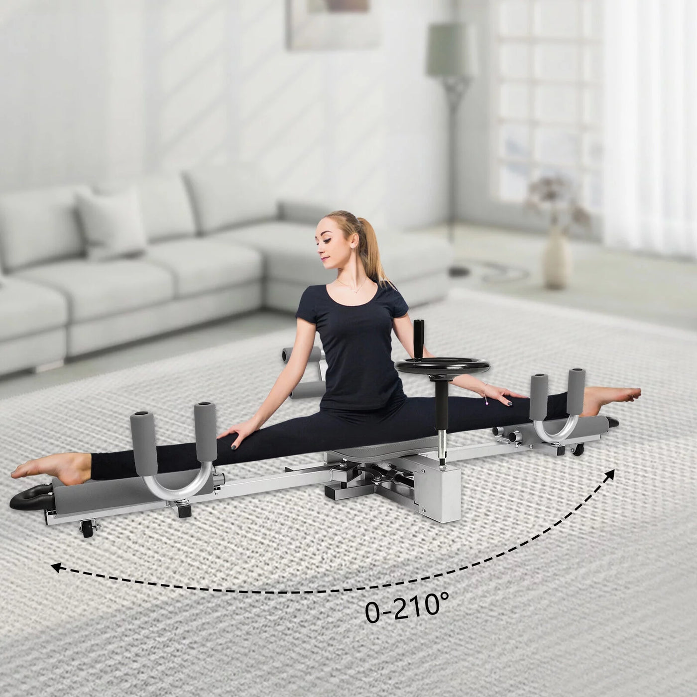 Miumaeov 330LBS Pro Leg Stretcher Heavy Duty Flexibility Stretching Training Machine Leg Splits Equipment For Home Yoga Gym Fitness