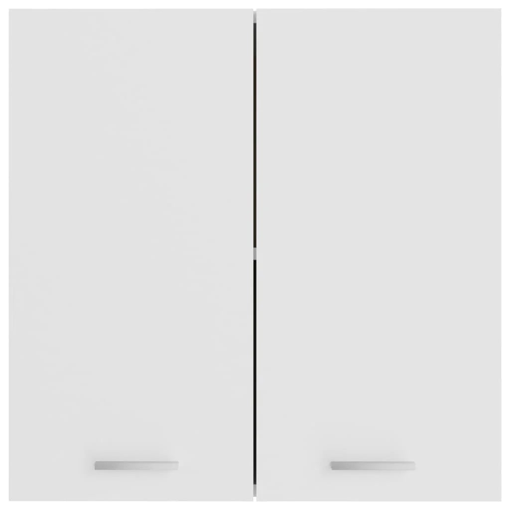 White Hanging Cabinet 23.6x12.2x23.6 - Durable Engineered Wood Construction - Spacious Storage - Easy Wall Mounting - Ideal for Small Spaces and Modern Home Decor