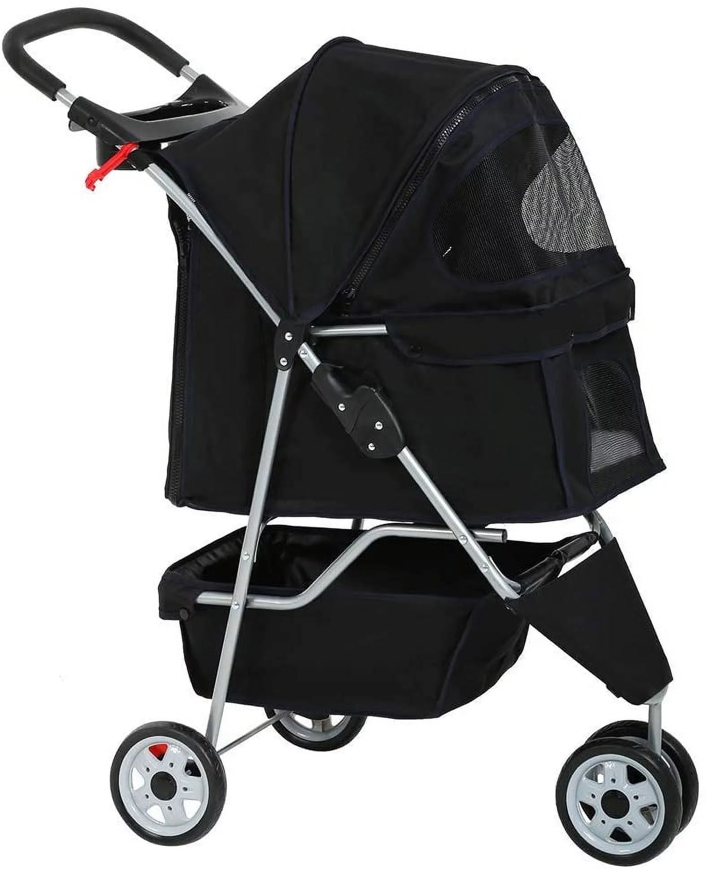 Bestpet Pet Stroller, 3 Wheels, Travel Folding Carrier T13