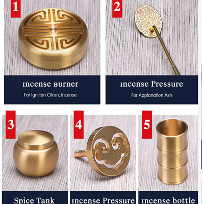 Powder Incense Burner Brass Kit