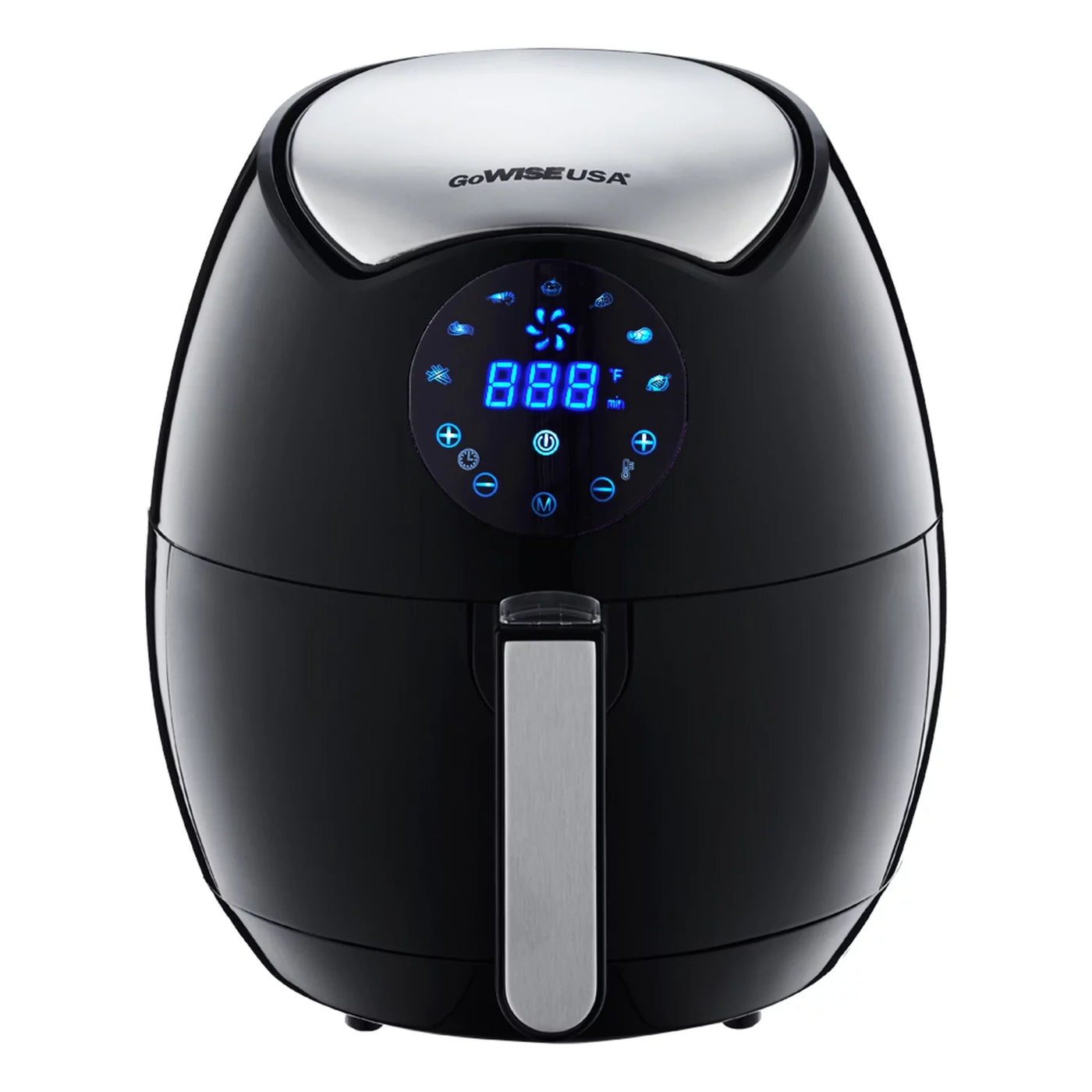 GoWISE USA GW22621 4th Generation Electric Air Fryer, Black, 3.7 QT, 1400W NEW