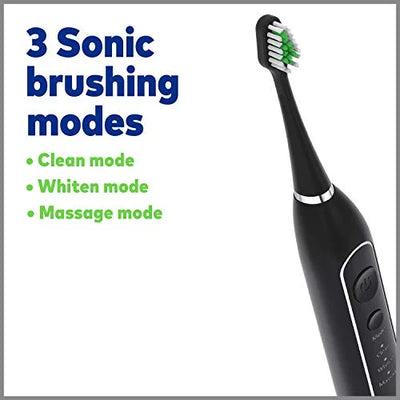 Waterpik Complete Care 9.0 Sonic Electric Toothbrush with Water Flosser, CC-01 Black, 11 Piece Set