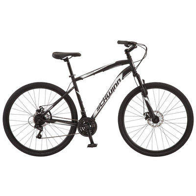 Schwinn 700c Glenwood Mens Hybrid Bike, 21 Speeds, Black