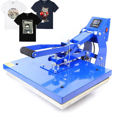 FETCOI 16x20" Auto Open CLAM T-shirt Heat Press Hot Stamping Machine Horizontal Version