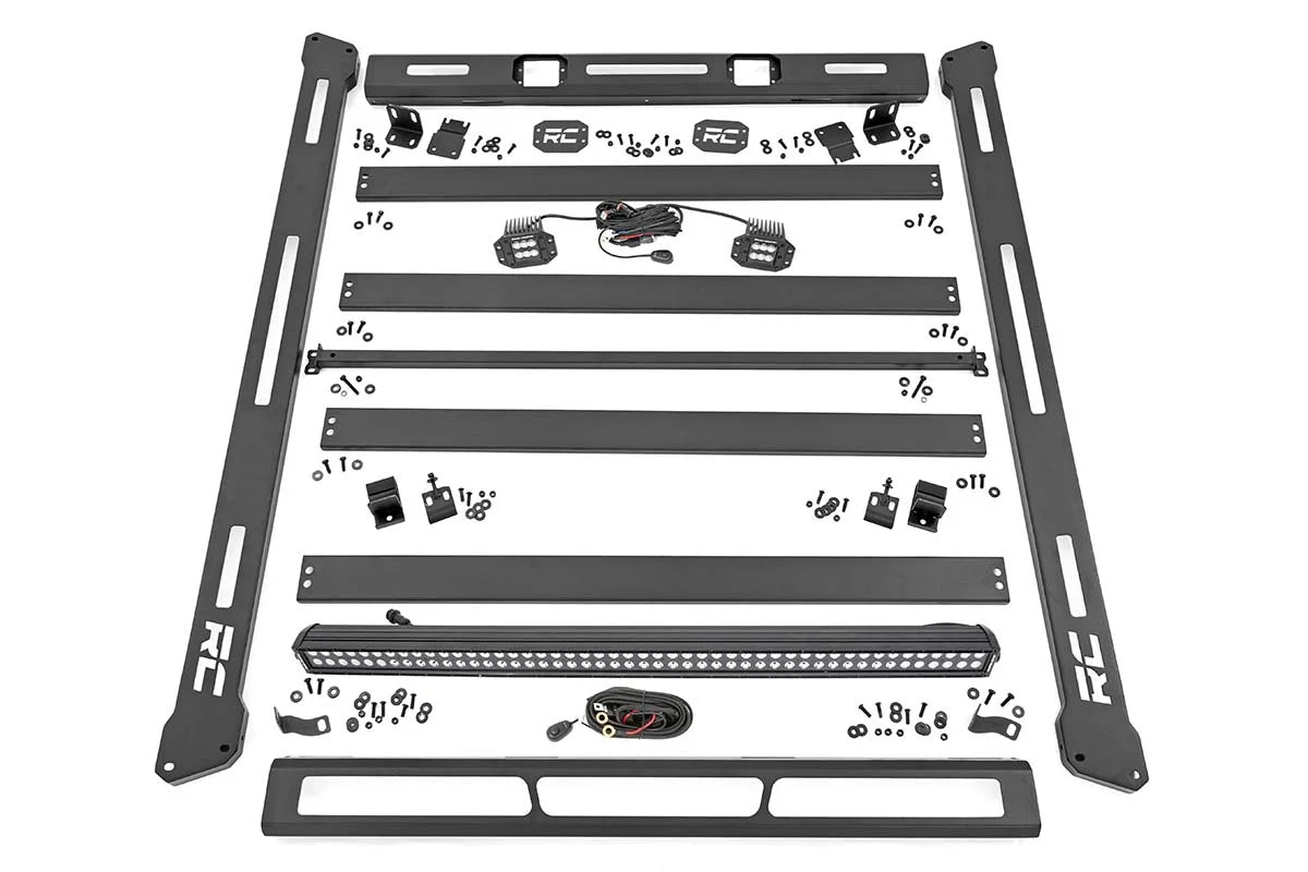 Rough Country LED Roof Rack System for 2007-2018 Jeep Wrangler JK - 10615