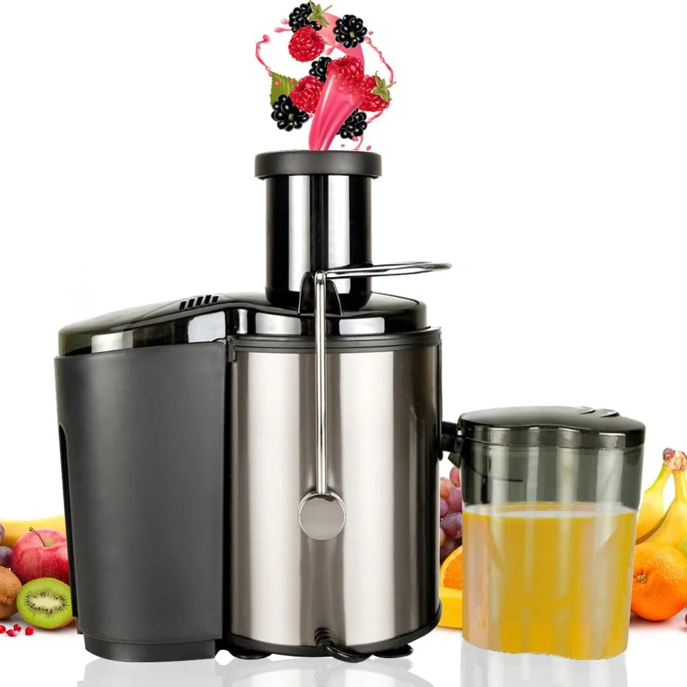 Machine, Juicer Juicer Multi-function Electric, 800W High Yield Juice Extractor with 3 Speeds, for Whole Vegetable and Fruit, Stainless Steel, Easy to Clean