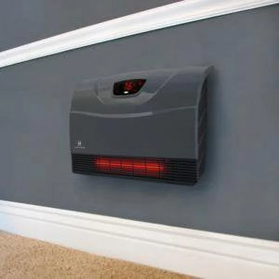 Heat Storm Phoenix 1500 Watt Infrared Floor to Wall Heater Gray