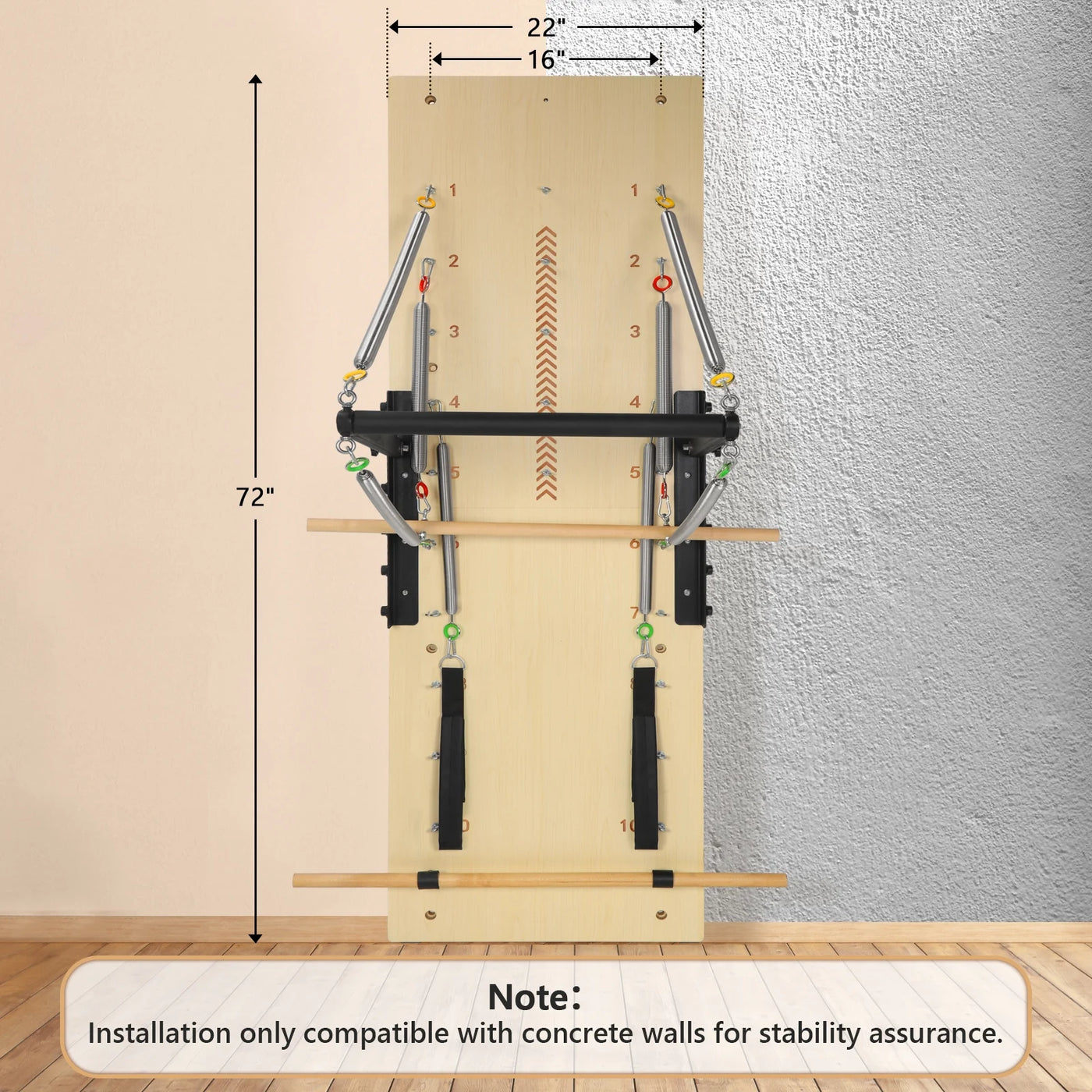 ARKANTOS Pilates Springboard, Exercise Equipment for The Home, Studio