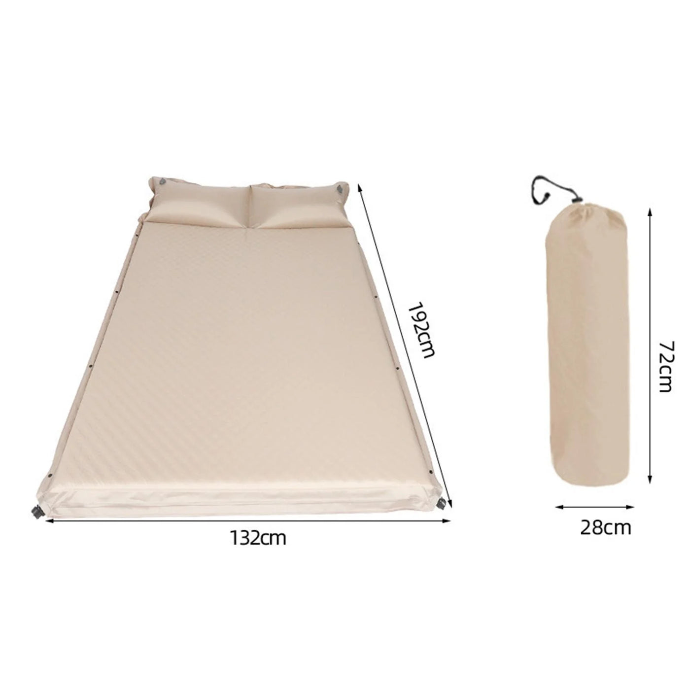 simhoa Automatic Inflatable Mattress Camping Sleeping Pad Built in Pump Compact Self Inflating Air Mattress for Hiking Picnic Travel Double