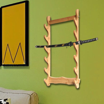 Solid Wood Wall Display Rack, Wall Mounted Bracket Hanger, Wooden Frame Rack, Horizontal Support for Room Dojo Tier