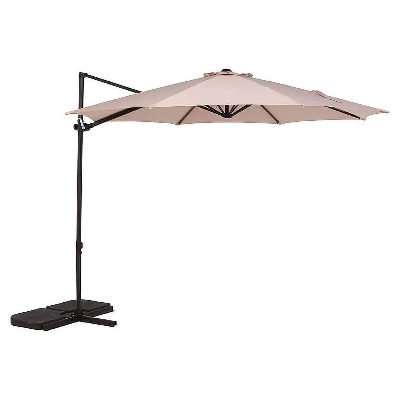 Grand Patio Outdoor Market Cantilever Steerable Large Umbrella, 10ft, Beige