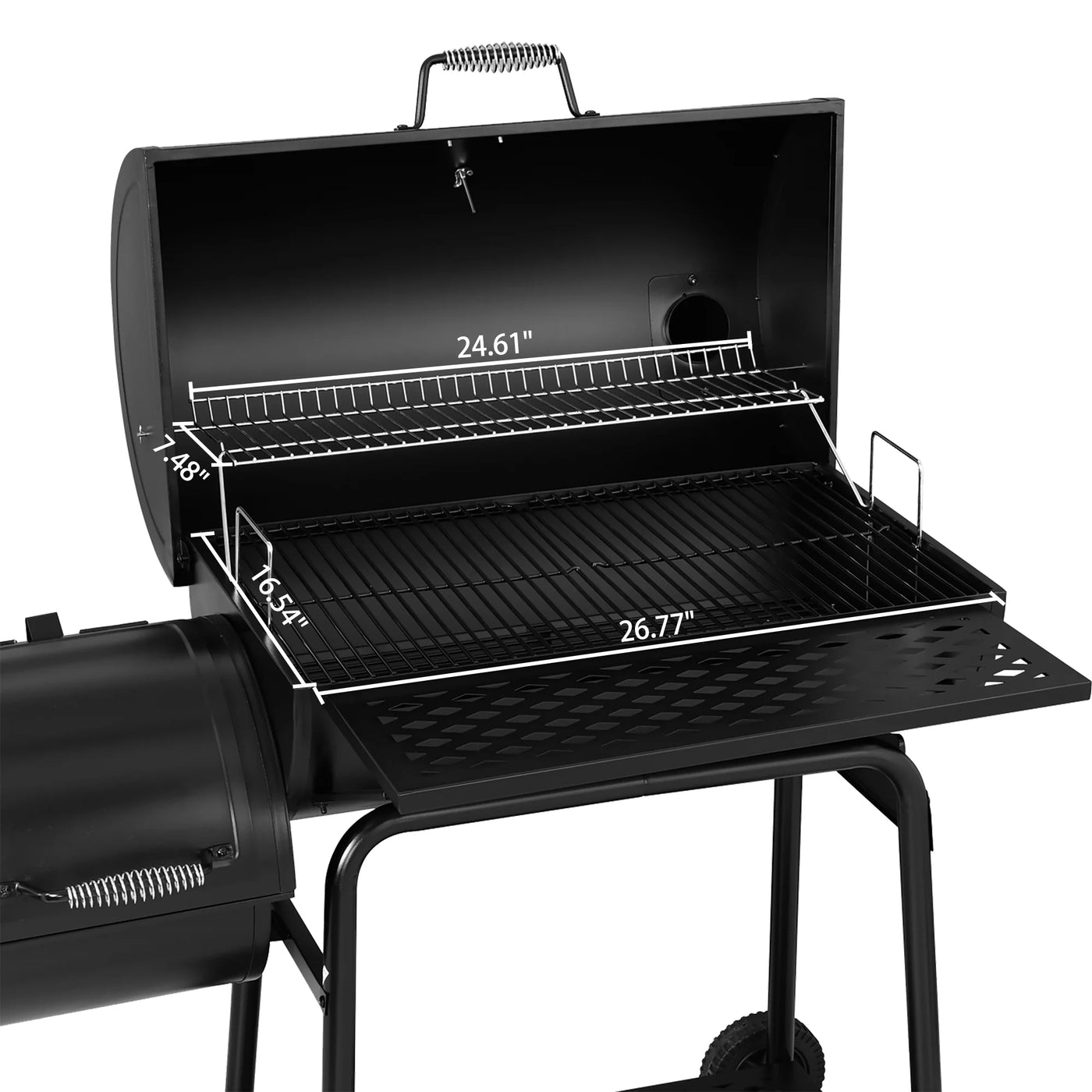 Royal Gourmet 30" CC1830F Charcoal Grill with Offset Smoker