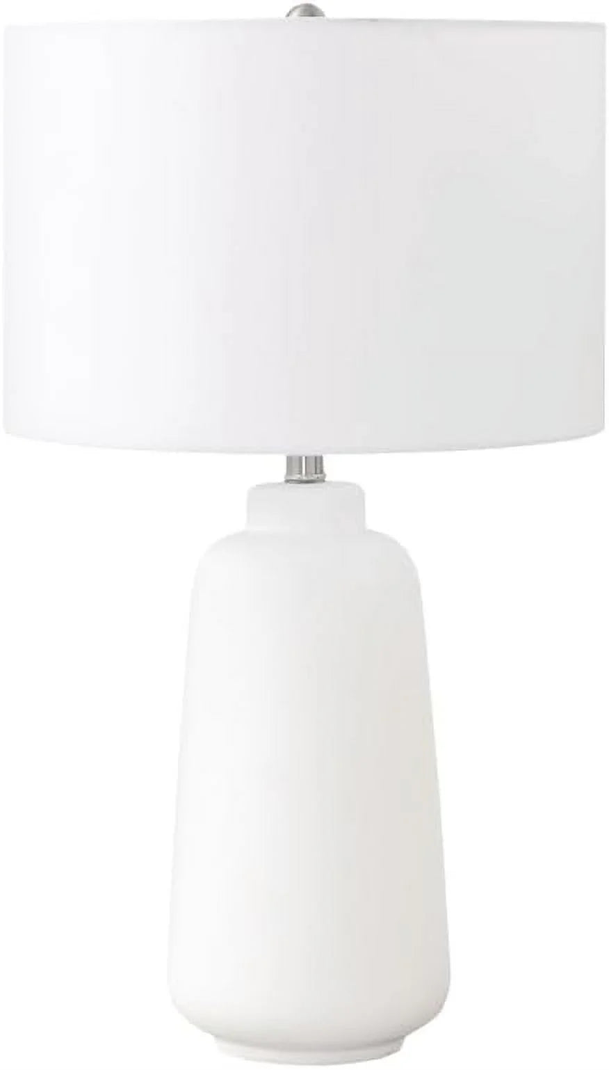 9716 LightingTable Lamp, Cream Ceramic, Ivory/Cream Shade, Modern